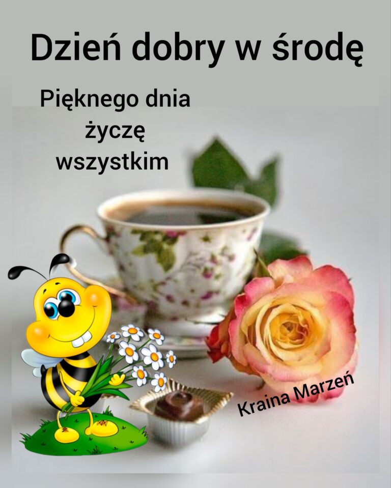 Dzień dobry Pięknej środy życzę wszystkim Twoje Karteczki